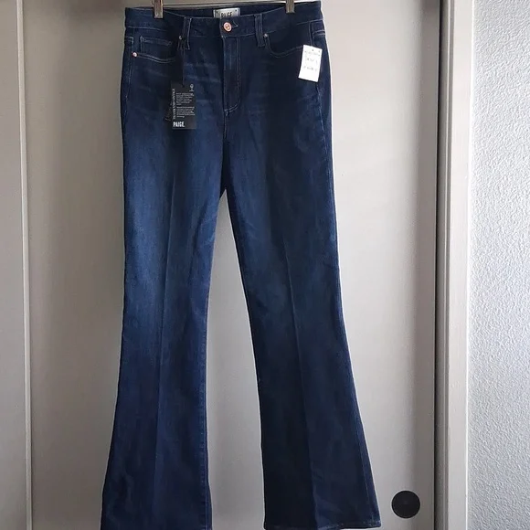 New Paige Laurel Canyon Flare Jeans Sz 31 - Picture 4 of 7